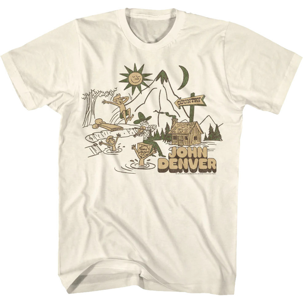 Country Swimming John Denver Tshirt